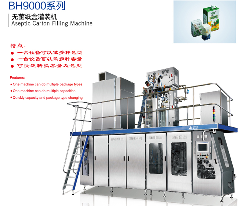 BH9000系列无菌纸盒灌装机